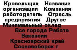 Кровельщик › Название организации ­ Компания-работодатель › Отрасль предприятия ­ Другое › Минимальный оклад ­ 40 000 - Все города Работа » Вакансии   . Красноярский край,Сосновоборск г.